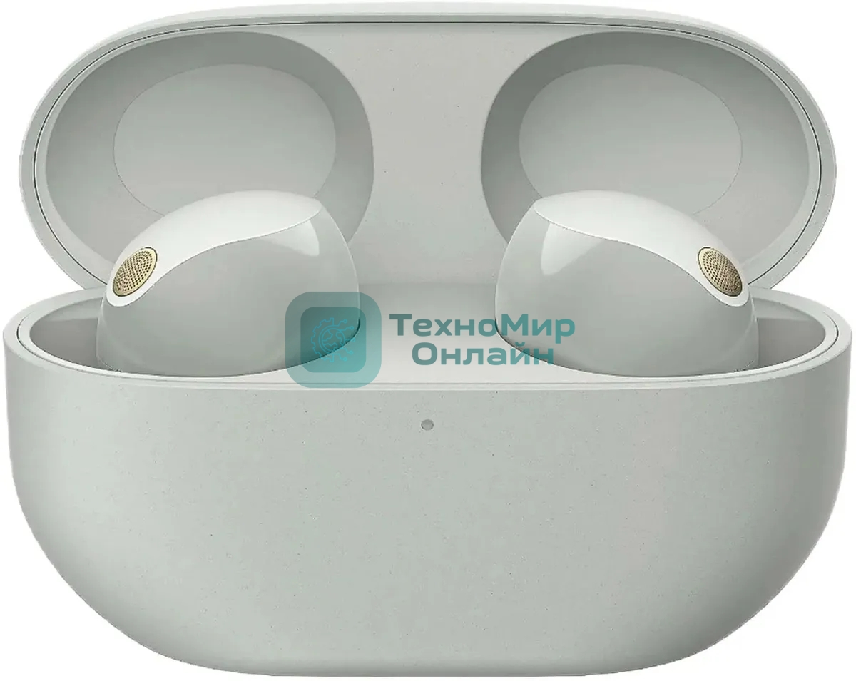 Наушники TWS Sony WF-1000XM5 серебристый, внутриканальные, Bluetooth, активное шумоподавление, беспроводная зарядка, до 8 ч