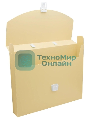 Папка-портфель Бюрократ Pastel PASTPP01YEL 1 отделение, A4, пластик, 0.7мм, желтый