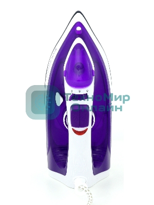 Утюг Econ ECO-BI2201 белый/фиолетовый, 2200 Вт, 40 г/мин, 120 г/мин, 300 мл