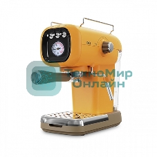 Кофеварка эспрессо BQ CM2004 желтый, исп. кофе - молотый, 0.6 л, 1100 Вт, 20 бар
