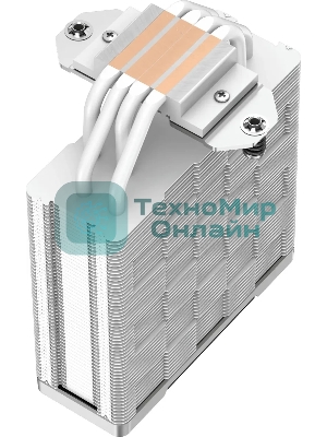Кулер для процессора DEEPCOOL AK400 WH белый, 120 мм, алюминий/медь, 1850 об/мин, 29 дБ, 4 pin, 220 Вт, 155 мм