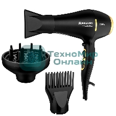 Фен BRAYER BR3010 черный/золотистый, 2200 Вт