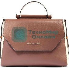 Сумка женская Piquadro Circle BD6777W92/MBE коричневая/бежевая натур.кожа