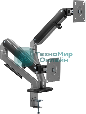 Кронштейн для мониторов Ultramounts UM735BL черный/серый 17