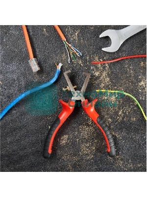 Плоскогубцы для зачистки проводов Rexant 12-4646 160 мм, никелированные, двухкомпонентные рукоятки