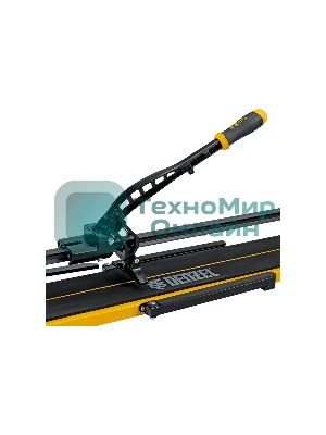 Плиткорез рельсовый Denzel 1200х16мм, каретка на подш., стальная станина, усил. рукоятка-пенал