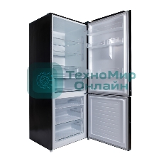 Холодильник Willmark RFN-652DIGB черный двухкамерный 324/121л морозилка снизу, No Frost