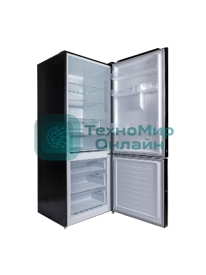 Холодильник Willmark RFN-652DIGB черный двухкамерный 324/121л морозилка снизу, No Frost