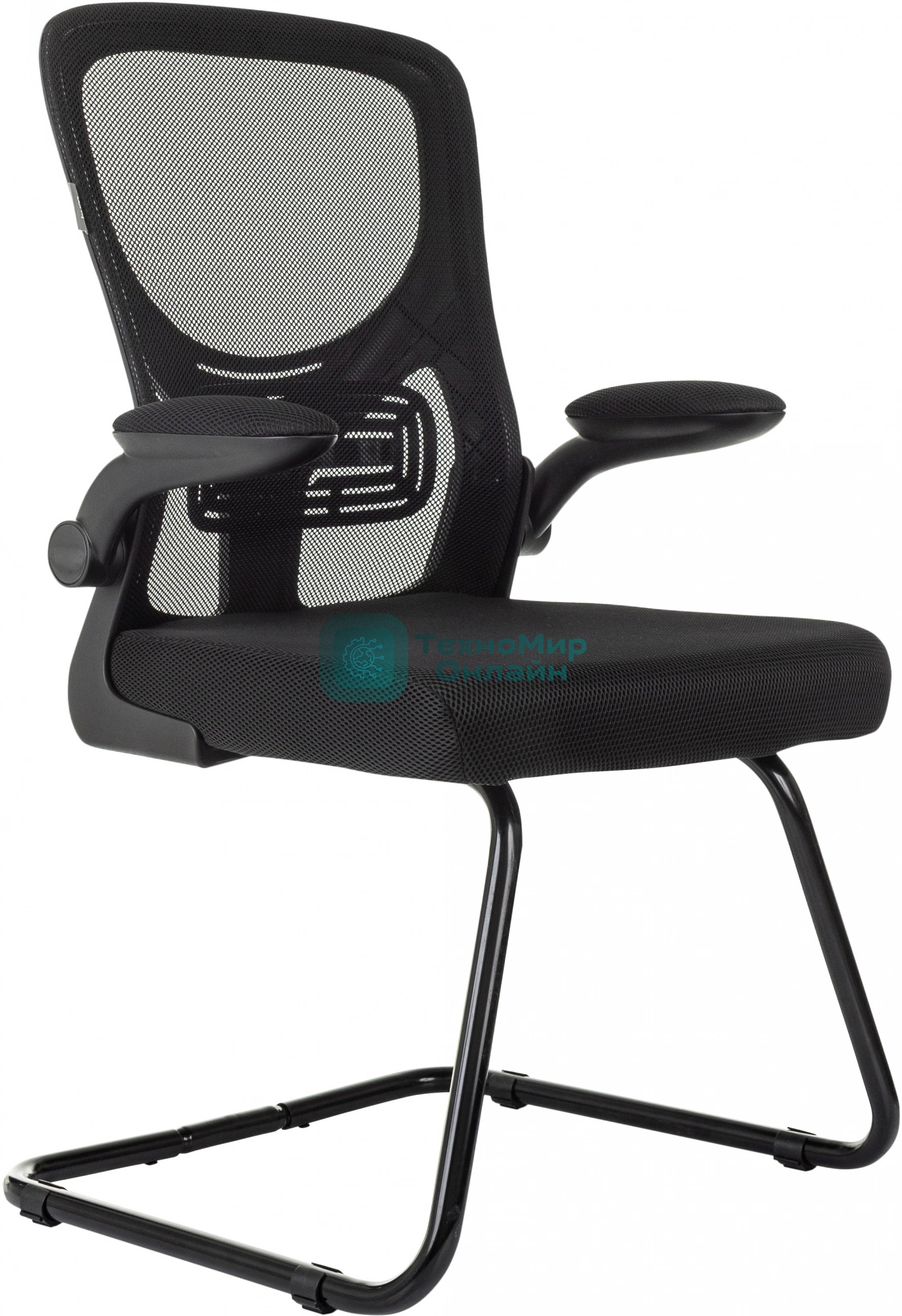Кресло компьютерное Бюрократ MC-109 черный TW-01 TW-11 сетка/ткань полозья металл черный
