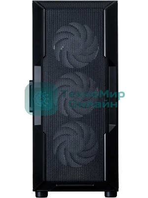 Компьютерный корпус ZALMAN MidiTower I3 NEO ARGb V2 black (ATX, без БП, 2xUSB3.0, 4x120мм ARGb) (Zalman i3 NEO ARGb V2 Black)