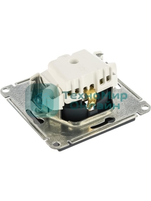 Механизм розетки 1-м СП AtlasDesign 16А IP20 с заземл. грифель