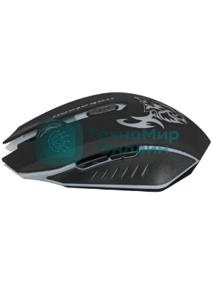 Мышь беспроводная Nakatomi MROG-15U черный, 1600 dpi, радиоканал, USB, кнопки - 6