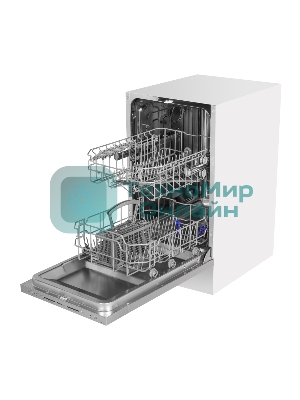 Встраиваемая посудомоечная машина HOMSAIR DW44L-2, серебристый, 44.8 см, 9 компл., 49 дБ, класс A++