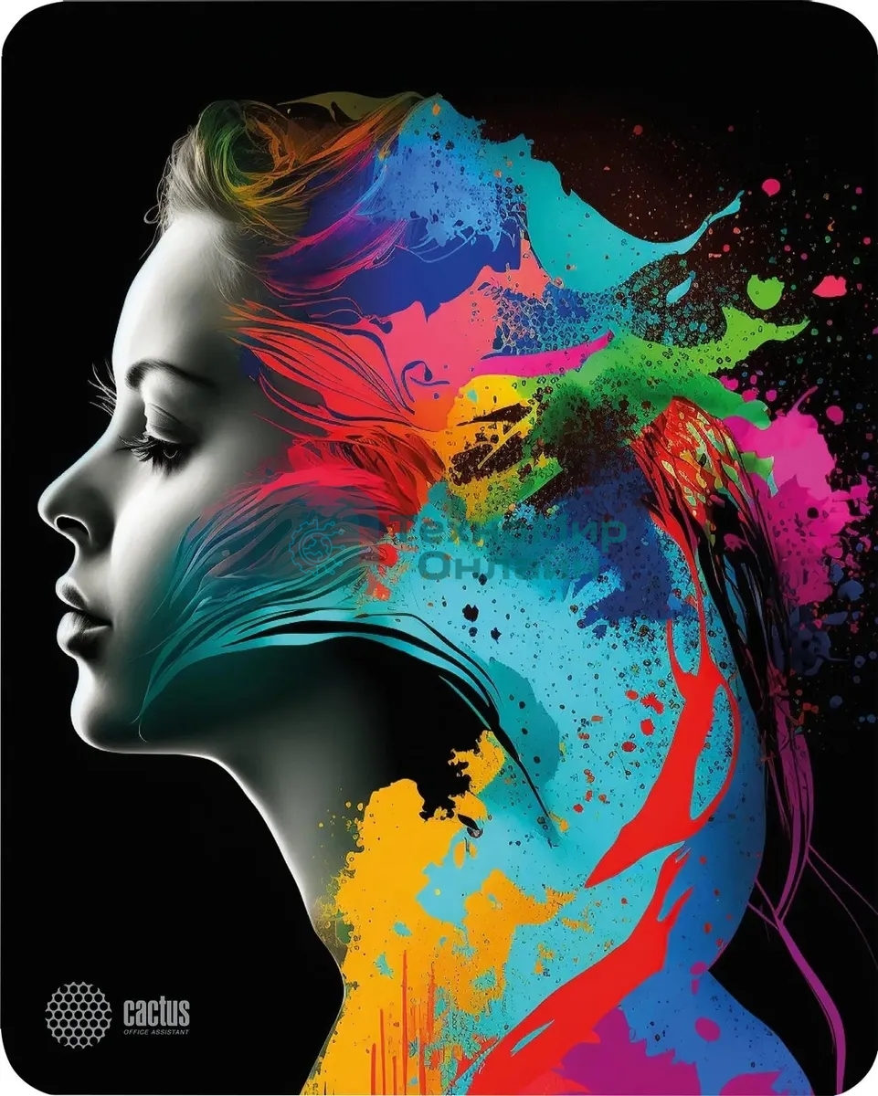 Коврик для мыши Cactus Color paint 300x250x3мм (CS-MPC-D08M)