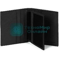 Картхолдер Piquadro Black Square PP1518B3R/N, натуральная кожа, черный