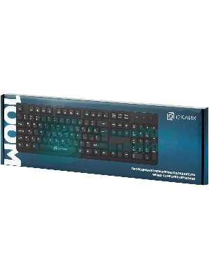 Клавиатура Oklick 100M HW3 проводная, USB Type-A, чёрный
