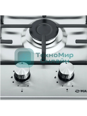 Газовая варочная панель Maunfeld EGHS.32.3ES/G, 2 конфорки, нержавеющая сталь