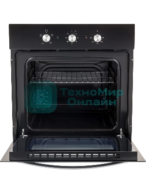 Духовой шкаф электрический Hyundai HEO 6630 BG черный, встраиваемый