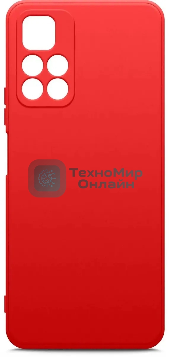 Чехол (клип-кейс) BORASCO Microfiber Case, для Xiaomi Poco M4 Pro, красный