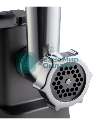 Мясорубка электрическая Hyundai HY-MG3144 графит, 1800 Вт, 2.2 кг/мин, реверс, защита от перегрузки, насадки - 7