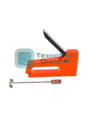 Степлер мебельный Sparta пластиковый, со скобами 100 шт, тип скобы 53, 4-8 мм