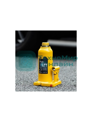 Домкрат бутылочный гидравлический Deli DQ71012 макс.грузоподъемность 12 т