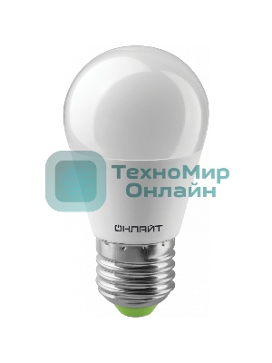 Лампа светодиодная ОНЛАЙТ 61969 OLL-G45-10-230-4K-E27