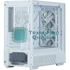 Компьютерный корпус Zalman P10 NAMU, MATX, белый, WINDOW, FRONT COVER WALNUT, 2x3.5