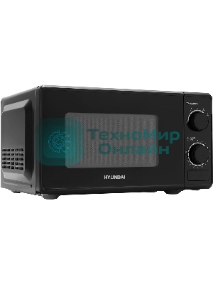 Микроволновая печь Hyundai HYM-M2096 черный, 20 л, 700 Вт, переключатели - поворотный механизм