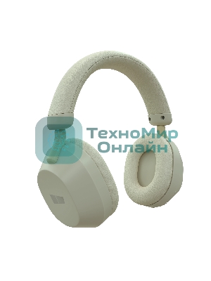 Беспроводные/проводные наушники MORE CHOICE HW55 молочный, накладные, Bluetooth + проводной, до 12 ч