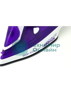 Утюг Econ ECO-BI2201 белый/фиолетовый, 2200 Вт, 40 г/мин, 120 г/мин, 300 мл