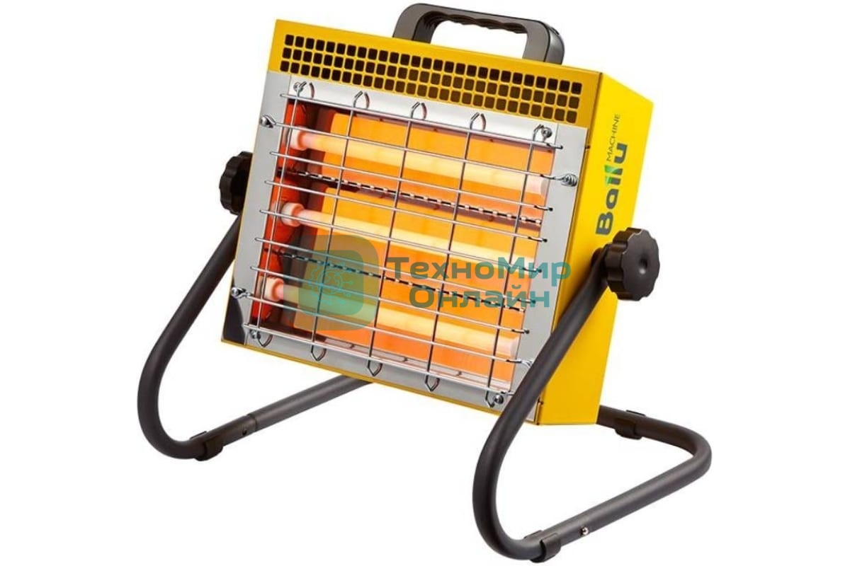 Обогреватель инфракрасный Ballu BIH-LM-1.5-R желтый, кварцевый, 1500 Вт, 25 м2