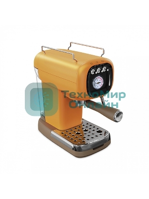 Кофеварка эспрессо BQ CM2004 желтый, исп. кофе - молотый, 0.6 л, 1100 Вт, 20 бар