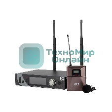 Радиосистема ITC T-530B UHF одноканальная с одним петличным микрофоном, LCD дисплей, True Diversity, частотный диапазон 470-510 MHz.