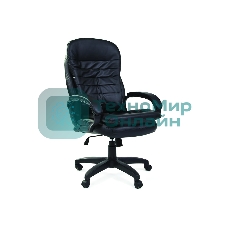 Кресло Chairman 795 LT черный, экокожа, 120 кг, механизм качания