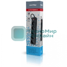 Сетевой фильтр Smartbuy (SBSP-30-K) - 5 роз х 3 м - черный