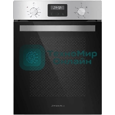 Шкаф духовой электрический Maunfeld EOEM516S, встраиваемый, 51л, дверца с 2 стеклами, нержавеющая сталь