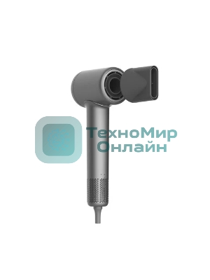 Фен Deerma DEM-CF51W темно-серый, 1400 Вт, компактный, ионизация