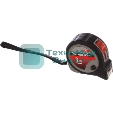 Рулетка Matrix Continuous fixation, 3 м х 16 мм, двухкомпонентный корпус, плавная фиксация