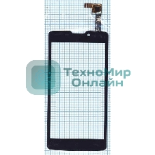 Сенсорное стекло (тачскрин) для DNS S4507, черное