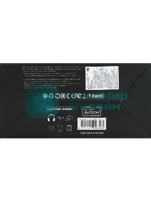 Гарнитура Bloody MR590 Sports Red белый/чёрный, беспроводная + проводная, Bluetooth, до 35 ч