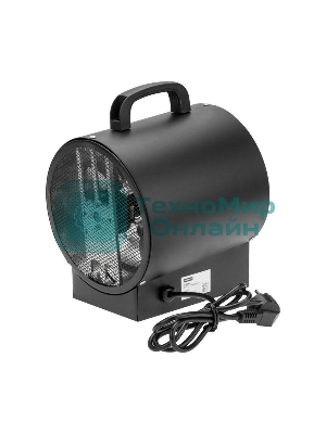 Пушка тепловая электрическая Rexant круглая, прямоугольная подставка, ТЭН, 2кВт