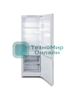 Холодильник Бирюса 6132 белый двухкамерный 245/85л морозилка снизу, автоматическое