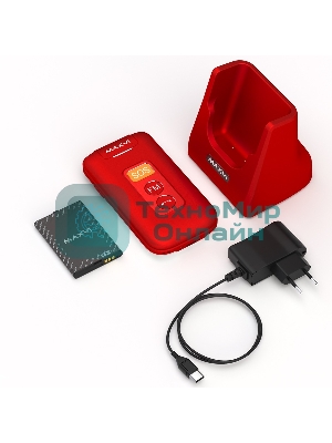 Мобильный телефон Maxvi E5 up красный