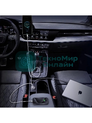 Автомобильное зарядное устройство Aukey Pathfinder 100W серый ACC-CC-P3