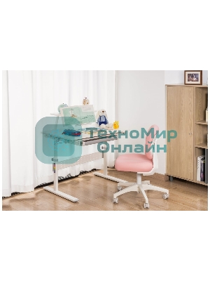 Кресло Cactus CS-CHR-3594PK розовый, ткань, 75 кг, механизм качания