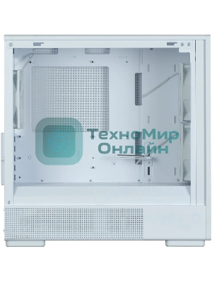 Компьютерный корпус Zalman P10 NAMU, MATX, белый, WINDOW, FRONT COVER WALNUT, 2x3.5