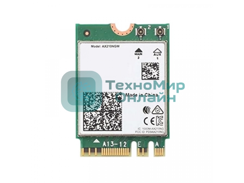 Адаптер беспроводных локальных сетей Intel® Wi-Fi 6E AX210 (Gig+) (AX210NGW)
