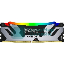 Оперативная память Kingston Fury Renegade, DDR5, 48Gb (1x48GB), 6400MHz, CL32, DIMM, с радиатором, RGB, серебристый/черный