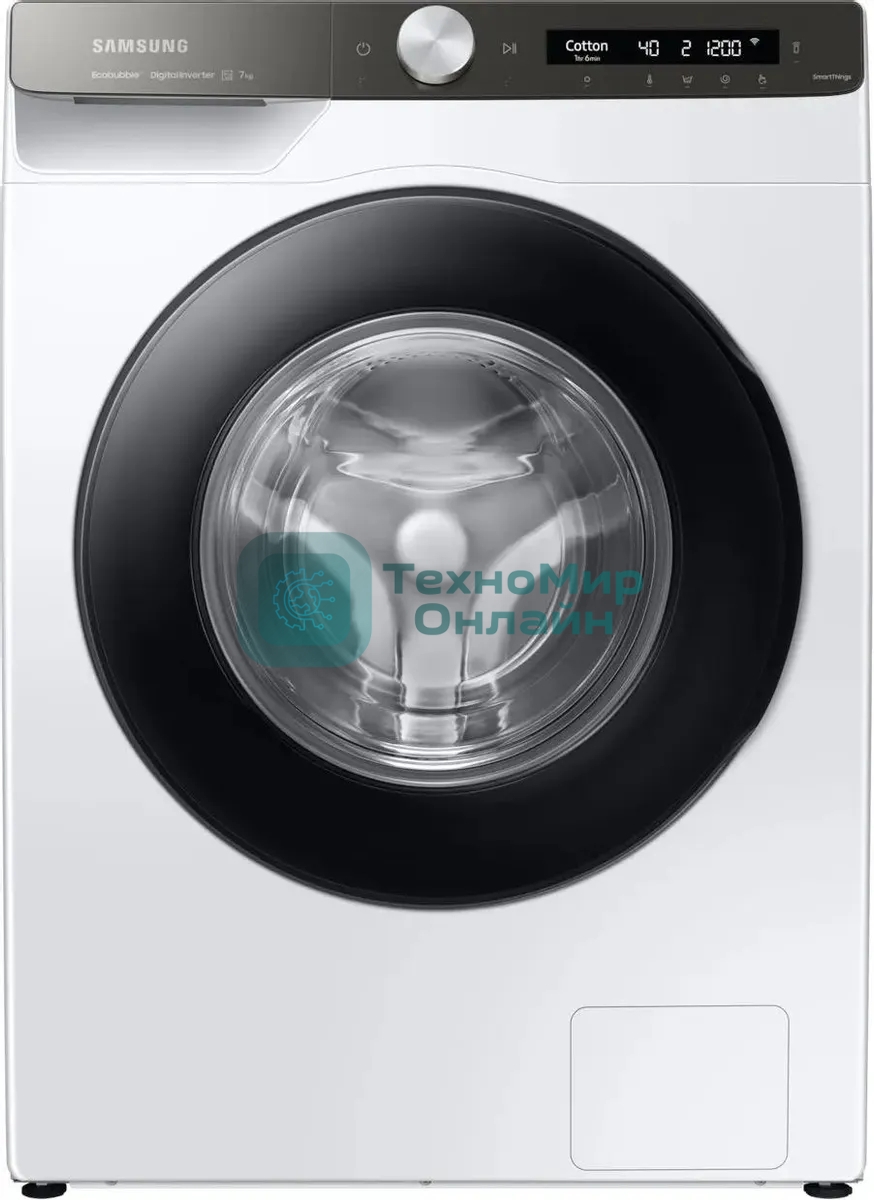 Стиральная машина Samsung WW70AG6S23ATLP белый, загрузка фронтальная 7 кг, 1200 об/мин, класс: A+++